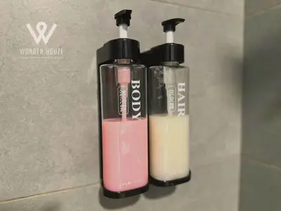 two bottles of milkshakes are sitting on a counter at Modern 3BR Retreat at Bandar Baru Air Itam near Air Itam and Kek Lok Si in Ayer Itam
