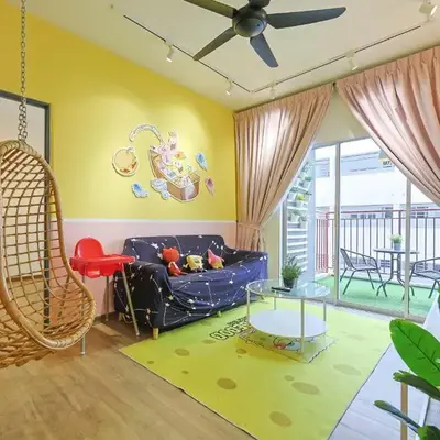 SpongeBob Fun Family Homestay In Brinchang Cameron Highland Clover Home 7-02