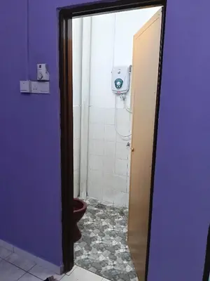 a bathroom with a toilet and a mirror at Homestay Sayang in Ipoh