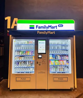 a family mart vending machine in a store at The Urban Suites City&seaview in Jelutong