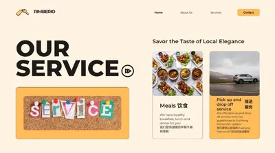 a screenshot of the website for our service at Lakeside house in Gua Sai