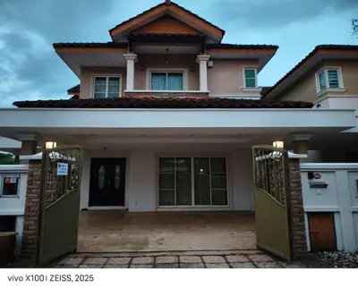 a house with a gate in front of it at IPOH PRIVATE POOL VILLA 6BR 23pax in Ipoh