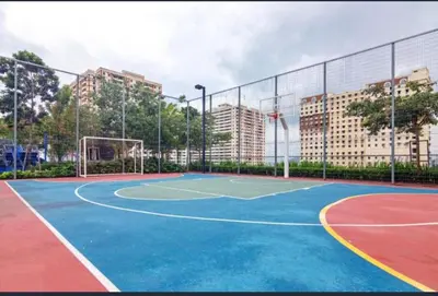 a basketball court with a net on top of it at Wanderlust Retreat 3R by Urban Suites in George Town