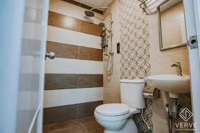 a bathroom with a toilet and a sink at Ipoh Town Area Avs Hotel by Verve in Ipoh