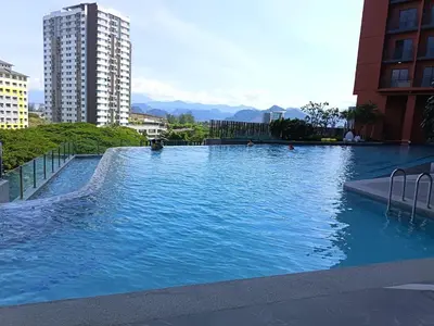 a large swimming pool in the middle of a city at LMS ipoh town in Ipoh
