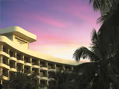 a rendering of the exterior of a hotel at Shangri-La Golden Sands, Penang in Batu Ferringhi