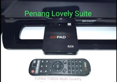 a remote control sitting next to a pay phone at Penang Studio Suite in Georgetown in George Town