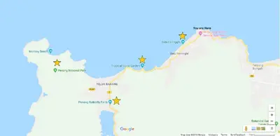a map of dubrovincialolis province of ontario at Sri Sayang by Coral Holiday Resort in Batu Ferringhi