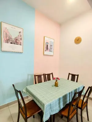 a dining room with a table and chairs at MY SWEETHUB HOMESTAY @ CAMERON HIGHLANDS in Cameron Highlands
