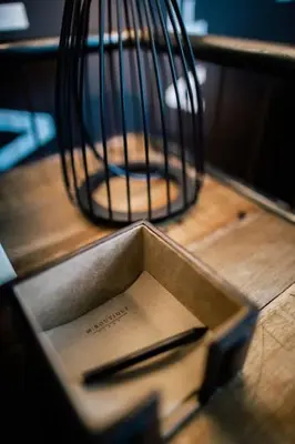 a box with a pen inside of a bird cage at M Boutique Kampar in Kampar