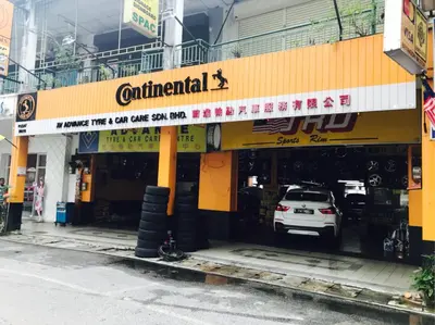 a car is parked inside of a building at USM Designer Dwell in George Town