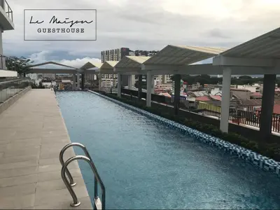 a view of a swimming pool at a resort at Le Maison GuestHouse Ipoh @ Octagon in Ipoh