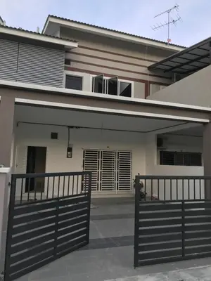 a house with a gate in front of it at My STW Home 1 in Sitiawan