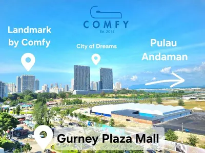 a rendering of the city of gingers plaza mall at The Landmark Pulau Andaman Gurney Bay View in George Town