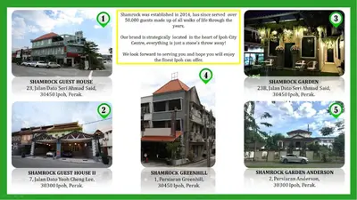 a collage of pictures of different types of houses at Shamrock Greenhill in Ipoh
