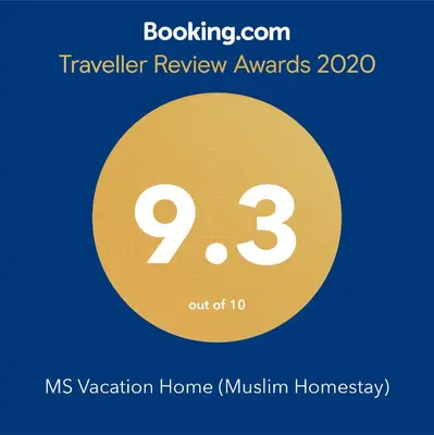 a yellow circle with the number on it at MS Vacation Home (Muslim Homestay) in Cameron Highlands