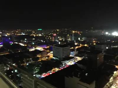 a view of a city at night with lights at PM Octagon Ipoh Duplex Suite (4-12paxs) in Ipoh