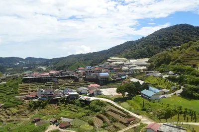 an aerial view of a village in a mountain at Zarania Hillhomes Cameron Highlands in Cameron Highlands