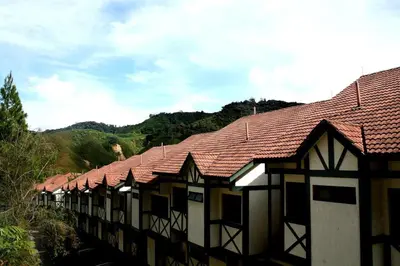a row of houses with red roofs at Zarania Hillhomes Cameron Highlands in Cameron Highlands