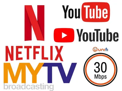 a group of logos with the words nike and you tube notify at Homestay Lestary near Taiping Fast WIFI Netflix in Taiping