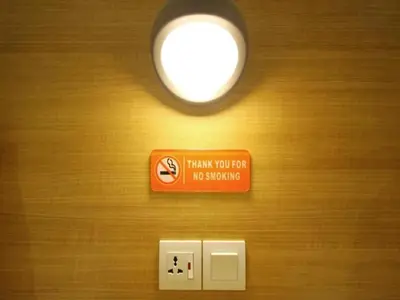 a sign that says i thank you for no stopping on a wall at 118 Hotel,Dato Keramat - Self Check In in George Town