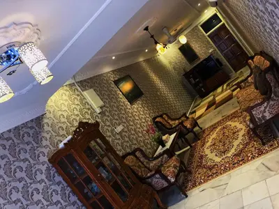an overhead view of a living room with chairs at Bayan Baru Homestay @ Taman Sri Nibong in George Town