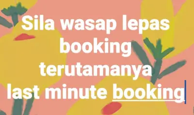 a sign that says sila wasaya leopards borrowing last minute bookstore at Homestay Kuala Kangsar in Kuala Kangsar