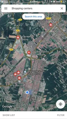 a screenshot of a google map of a city at Seri Manjung Homestay Wazer Residence in Lumut