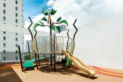 a playground with a slide at Ascott Gurney Penang in George Town