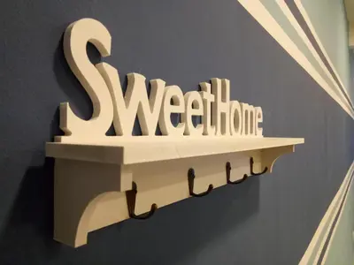 a shelf with the wordswitzerland on a wall at ICOLOR HOME & STAY CH5 in Tanah Rata