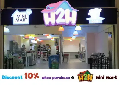 a store with a kmart sign on the front of it at H2H - Summer Holidays Majestic Ipoh in Ipoh