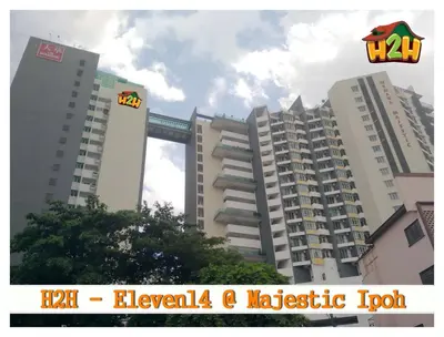 two tall buildings with a mcdonalds sign on them at H2H - Eleven14 Majestic Ipoh in Ipoh