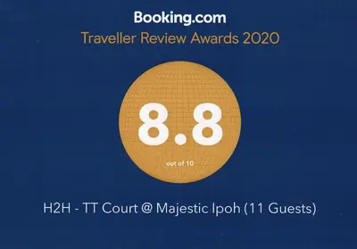 a picture of an orange circle with the number eight at H2H - TT Court Majestic Ipoh in Ipoh
