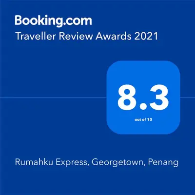 a screenshot of a cell phone with at Rumahku Express, Georgetown, Penang in George Town
