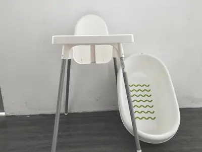 a toilet and a stool in a room at Premium Garden Home 17 Golden Hills in Brinchang
