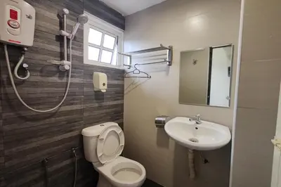 a bathroom with a toilet and a sink at Heaven Mountain Hill 2 Cameron Highlands in Cameron Highlands