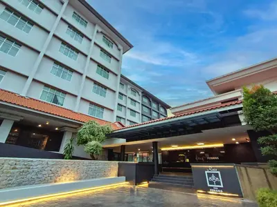a rendering of the exterior of a hotel at Raia Inn Penang in Bayan Lepas