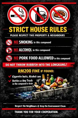 a flyer for a fast food restaurant with prohibited signs at Marvel Cinematics Homes@ Station 18 , Ipoh in Ipoh