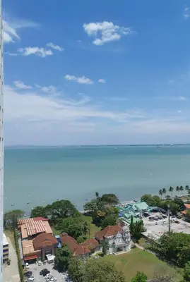 a view of the ocean from a hotel at Seaview Mansion One Georgetown in George Town