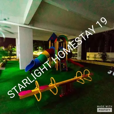 a sign for a playground with the words gardeningoverty at Star Light Homestay 19@ The Venus in Sitiawan
