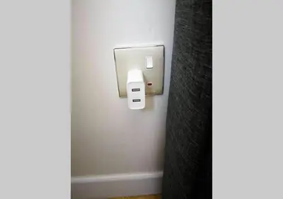 a soap dispenser on a wall in a room at Woodsbury homestay Studio 57 Butterworth in Butterworth