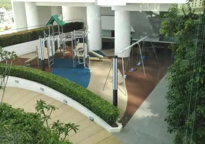 a view of a playground in a building at Woodsbury homestay Studio 57 Butterworth in Butterworth
