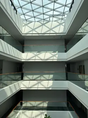 a view of therium of a building with a glass ceiling at The Gallivant Hotel in George Town