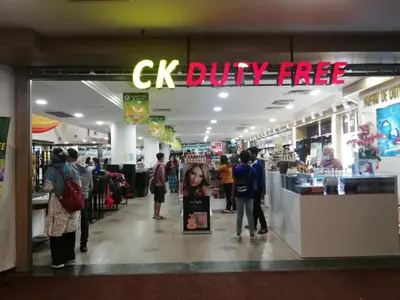a store with a ck dry fee sign in a store at Pangkor Coral Bay Homestay 315 in Pangkor