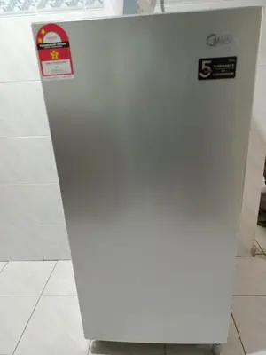 a machine with a sign on the side of it at Pangkor Coral Bay Resort(3 bedrooms) \u4f11\u606f\u5c0f\u7ad9 in Pangkor