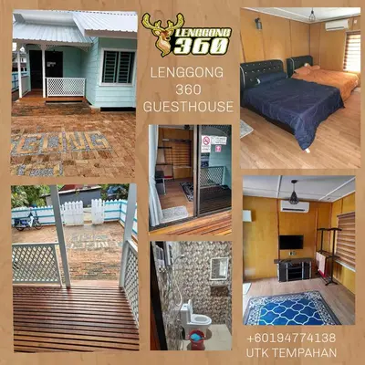 a collage of pictures of a house at Branda Kampung Sumpitan Lenggong TIADA SUNGAI in Kampong Ulu Jepai