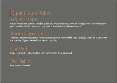 a screenshot of the court hours policy website at Ten Mentigi in Tanah Rata