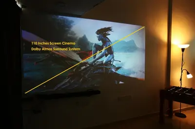 a large movie poster on the wall of a room at Private Beanie (Private Cinema, Swing & more) at CEO Penang in Bayan Lepas