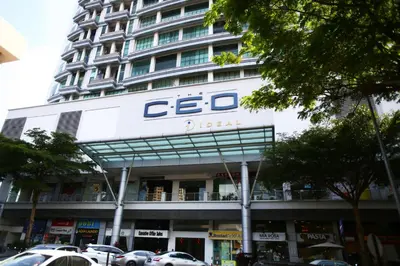 a building with a cisco sign in front of it at Private Beanie (Private Cinema, Swing & more) at CEO Penang in Bayan Lepas