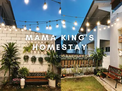 a sign that reads mana kings homesay on a building at Mama King's Homestay @ Marina Island in Kampong Batu Gajah